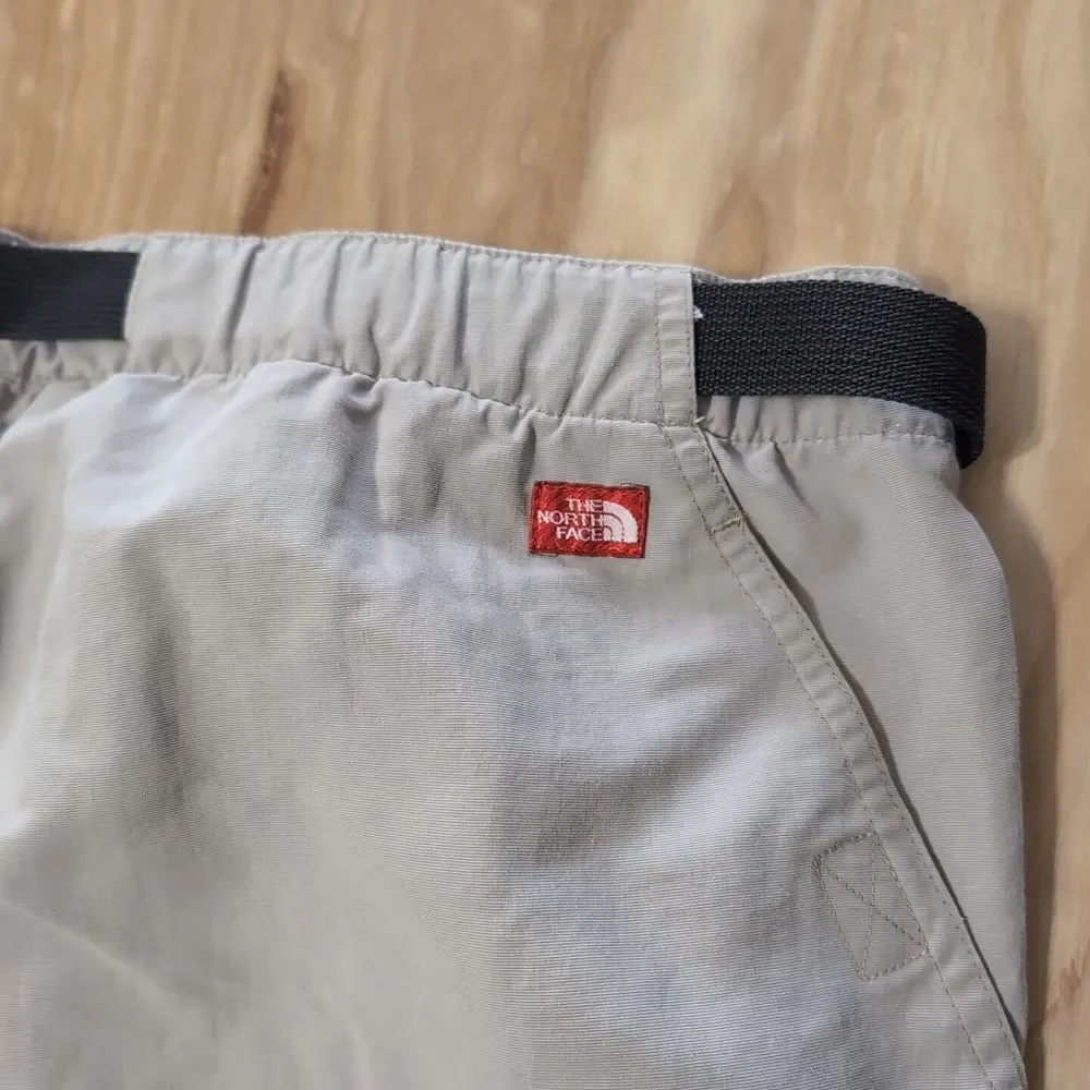 The North Face Men's XL 36x10 Cargo Nylon Shorts Pocket Zip Belted Elastic Waist